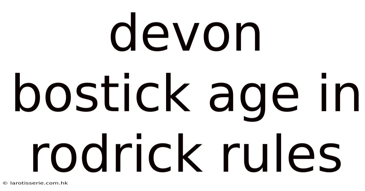 Devon Bostick Age In Rodrick Rules