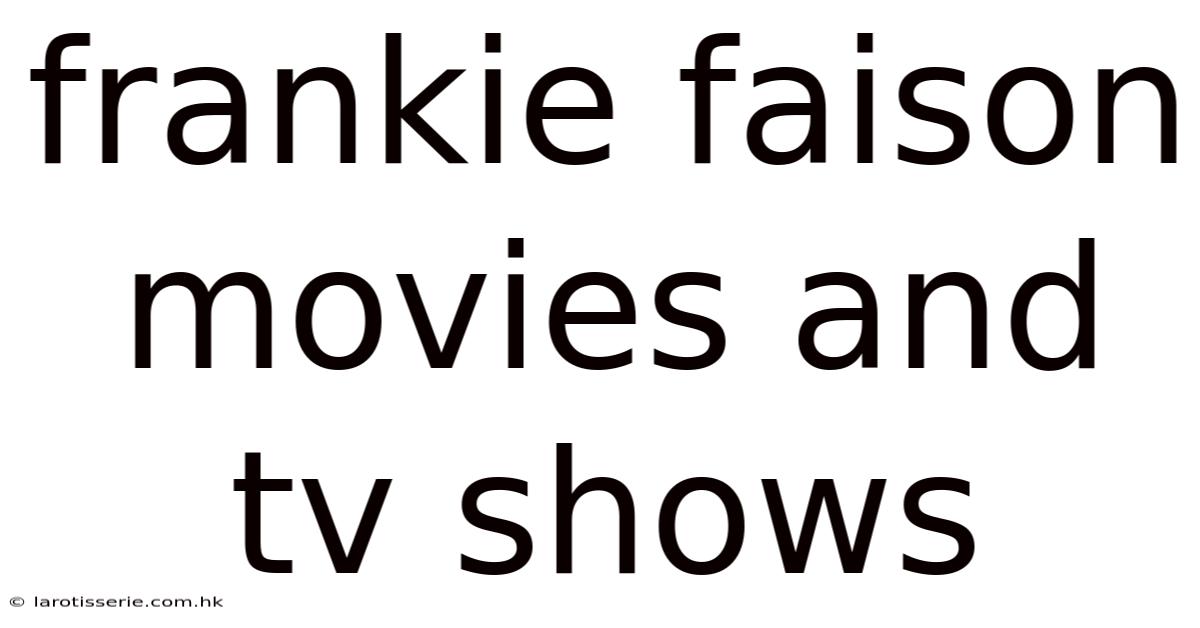 Frankie Faison Movies And Tv Shows