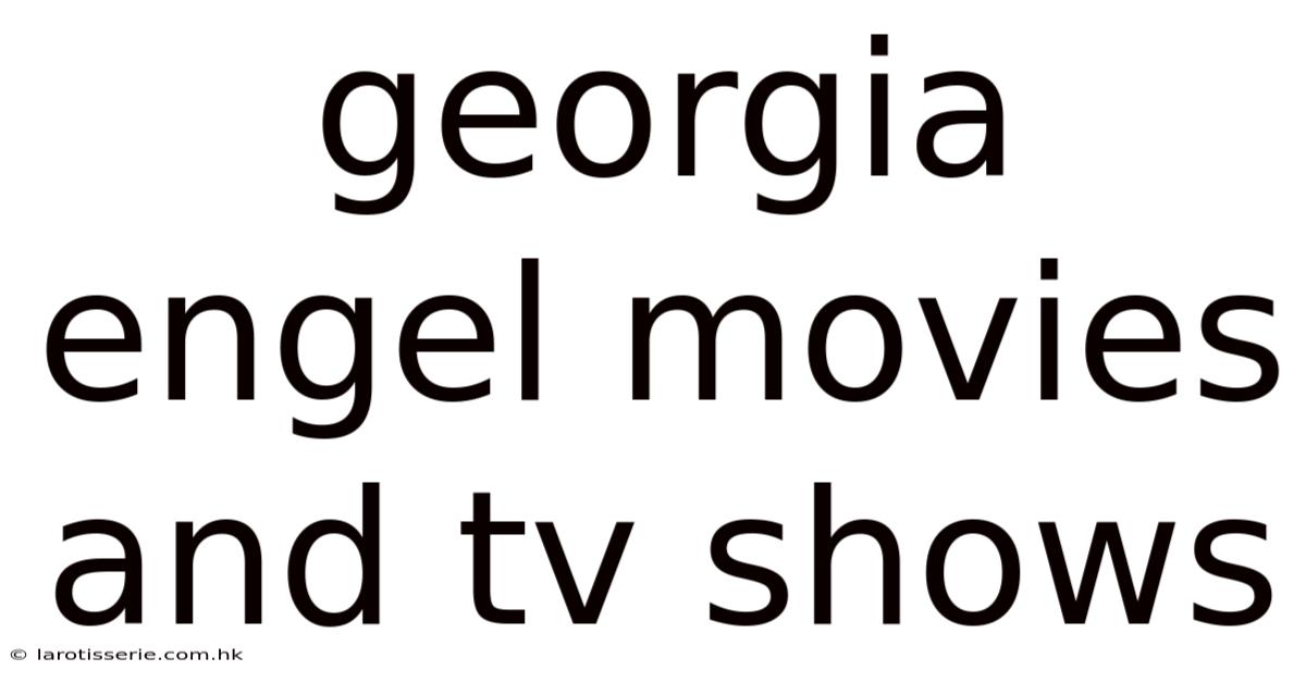 Georgia Engel Movies And Tv Shows