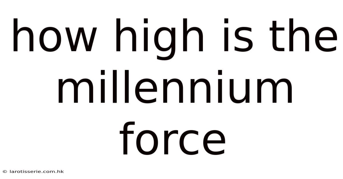 How High Is The Millennium Force