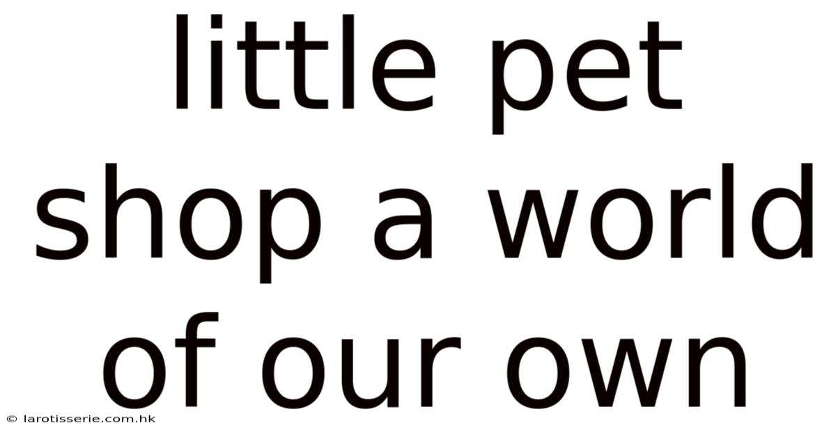 Little Pet Shop A World Of Our Own
