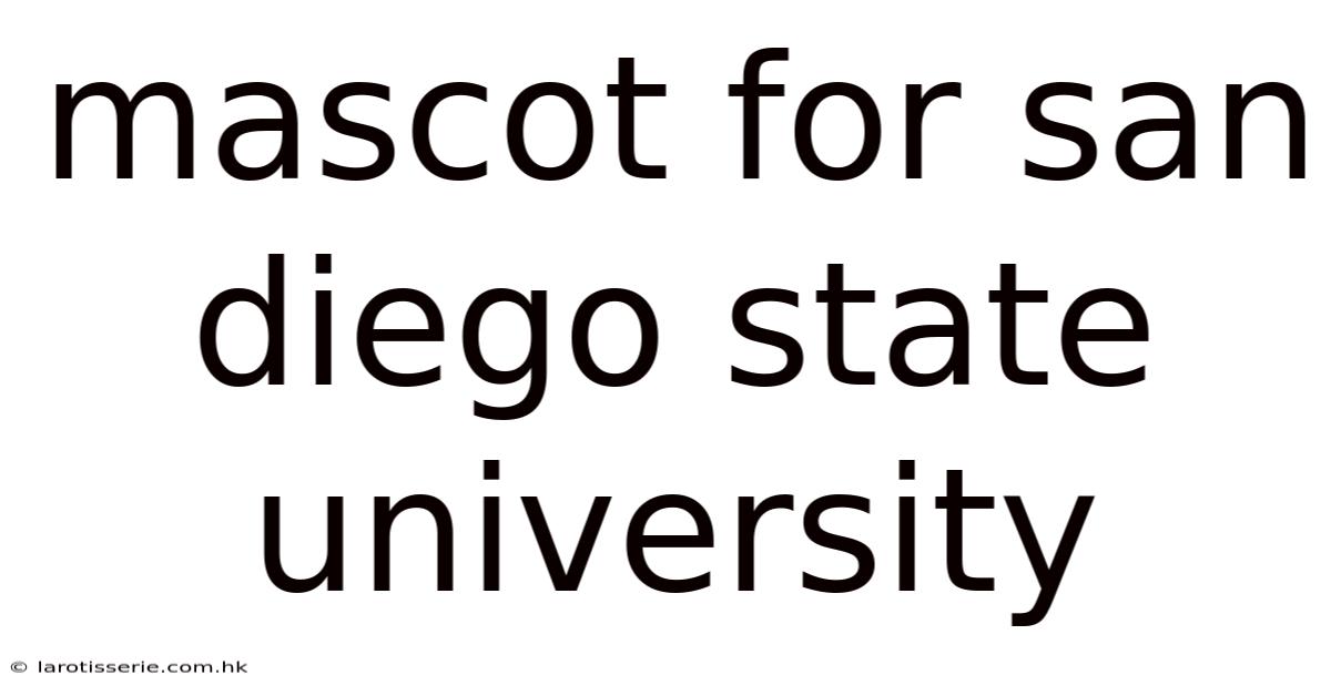 Mascot For San Diego State University