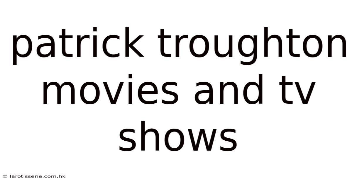 Patrick Troughton Movies And Tv Shows