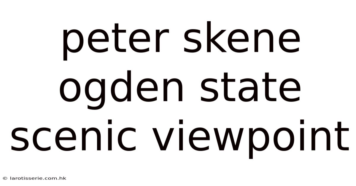 Peter Skene Ogden State Scenic Viewpoint