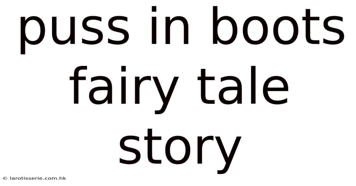 Puss In Boots Fairy Tale Story