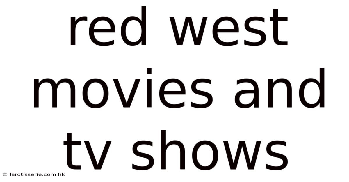 Red West Movies And Tv Shows