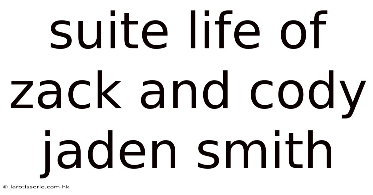 Suite Life Of Zack And Cody Jaden Smith