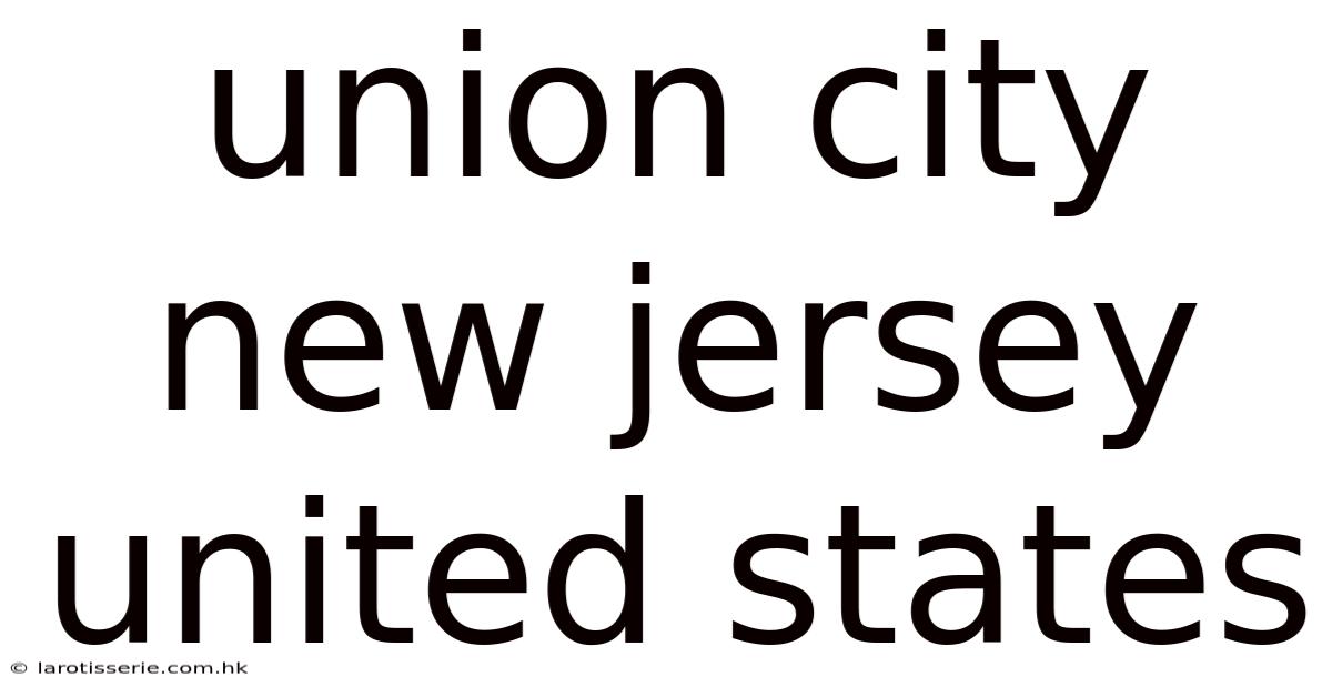 Union City New Jersey United States