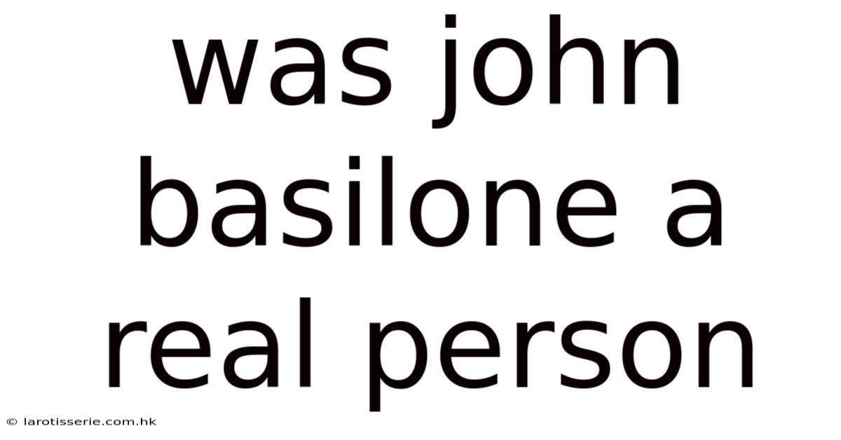 Was John Basilone A Real Person