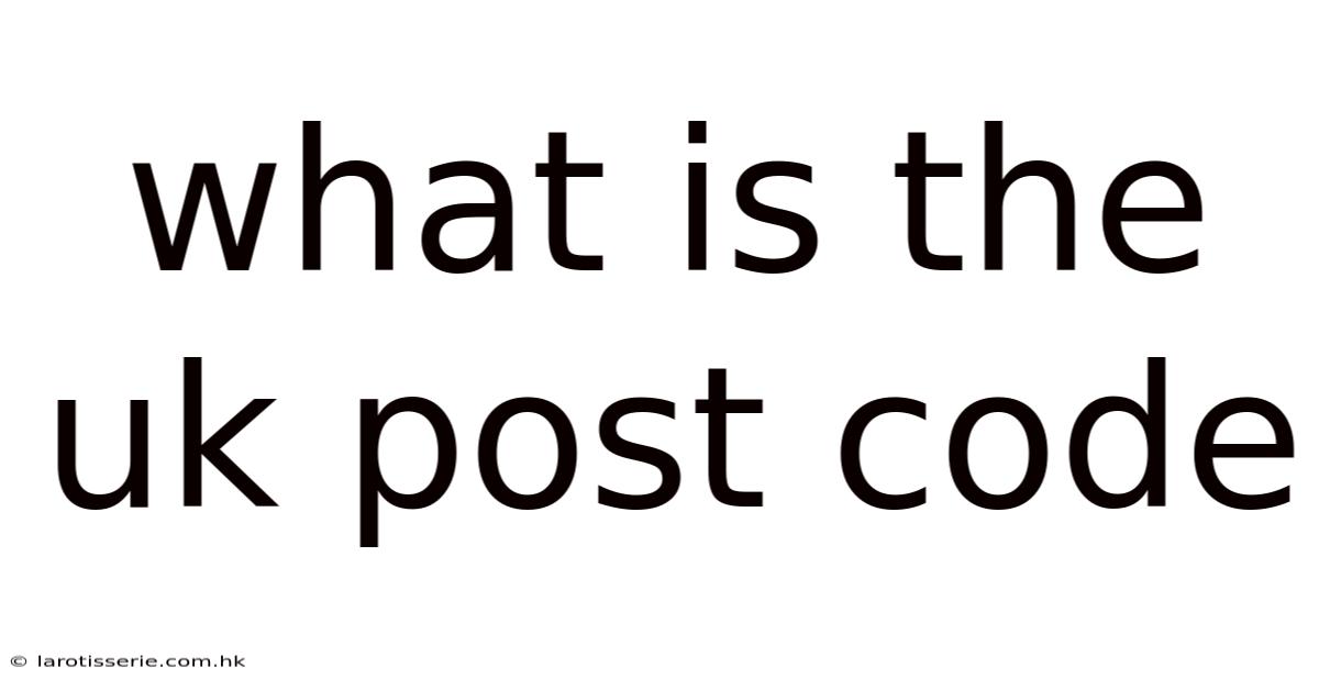 What Is The Uk Post Code